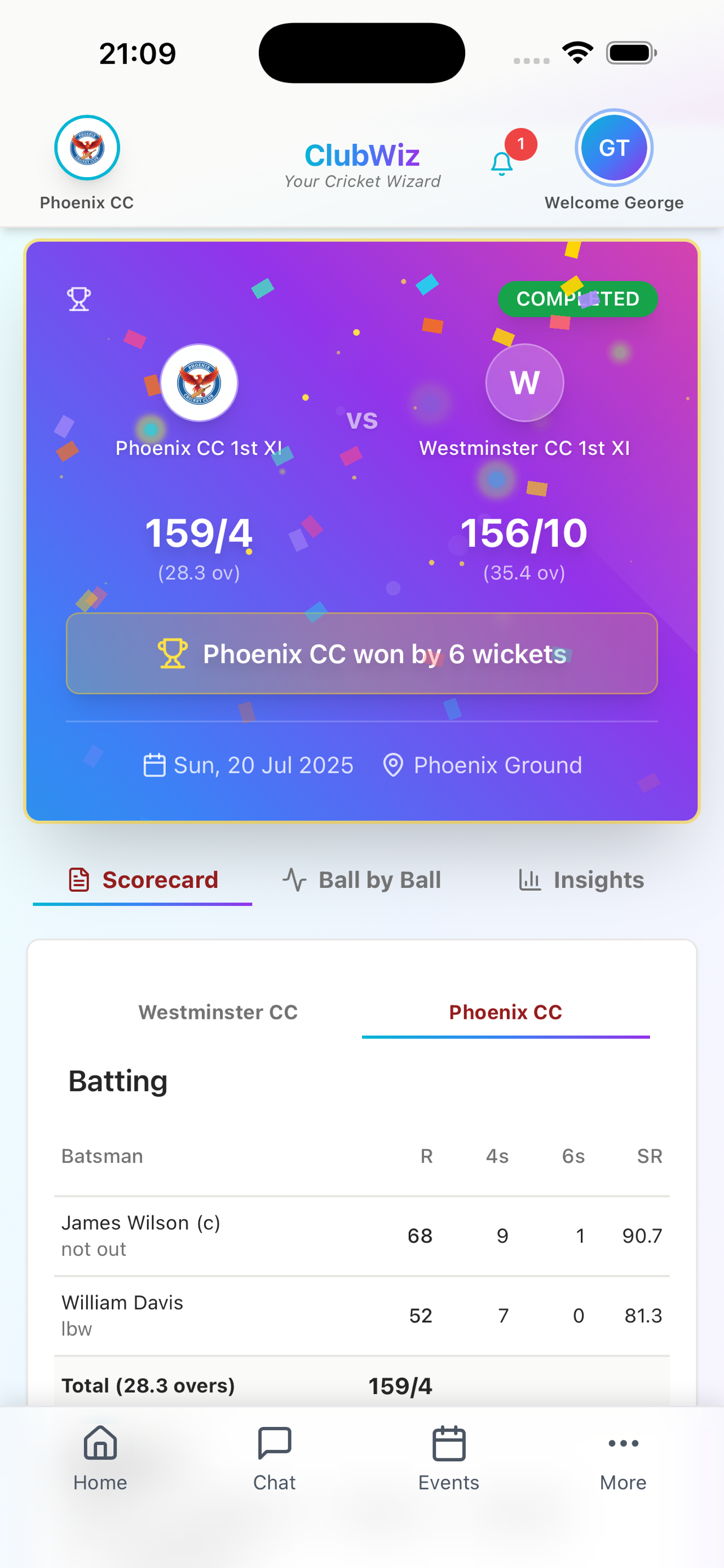 ClubWiz screenshot 5