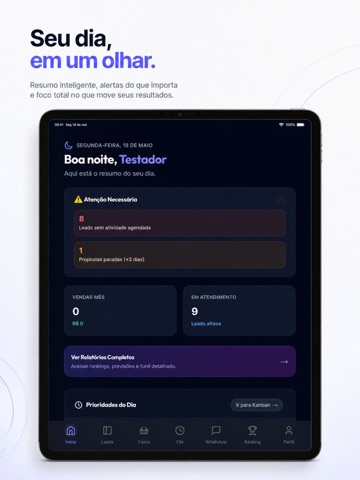 Garoupa CRM iPad screenshot