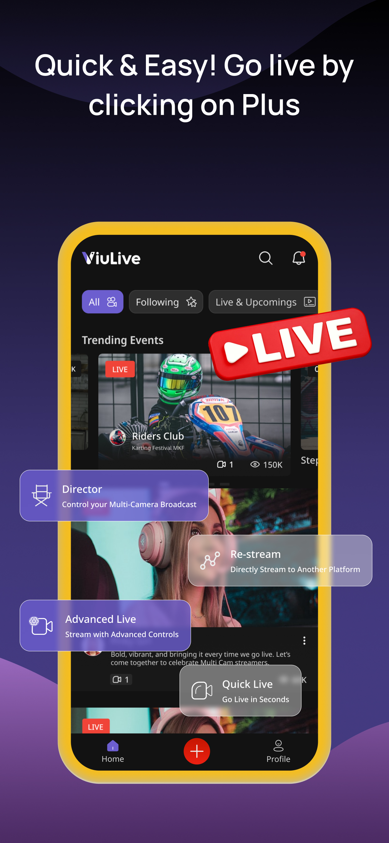 ViuLive: Multicam Live Stream