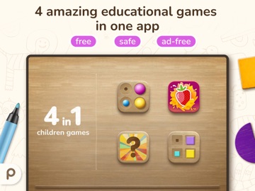 4 in 1: educational kids games app screenshot