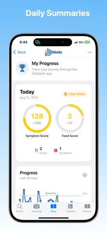 bloaty: FODMAP, Scan & CBT Screenshot 7 of 10