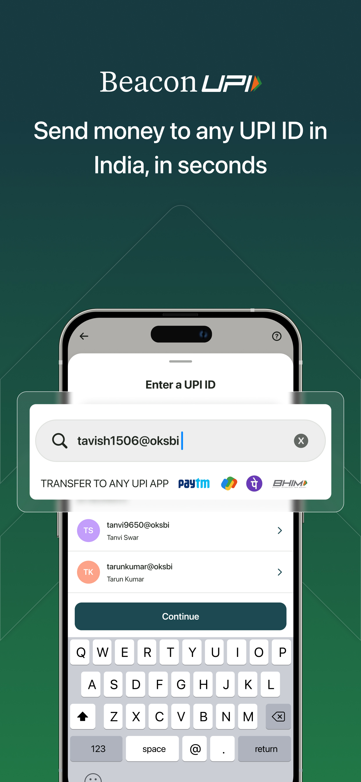 My Beacon: Send Money to India