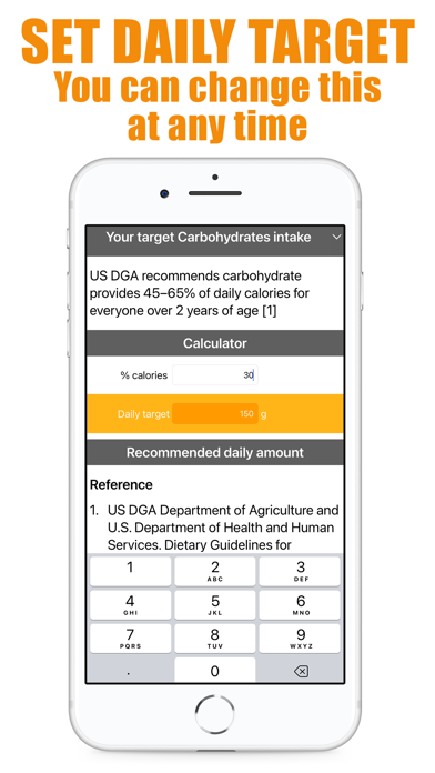 Screenshot #2 pour Carb Counter and Tracker