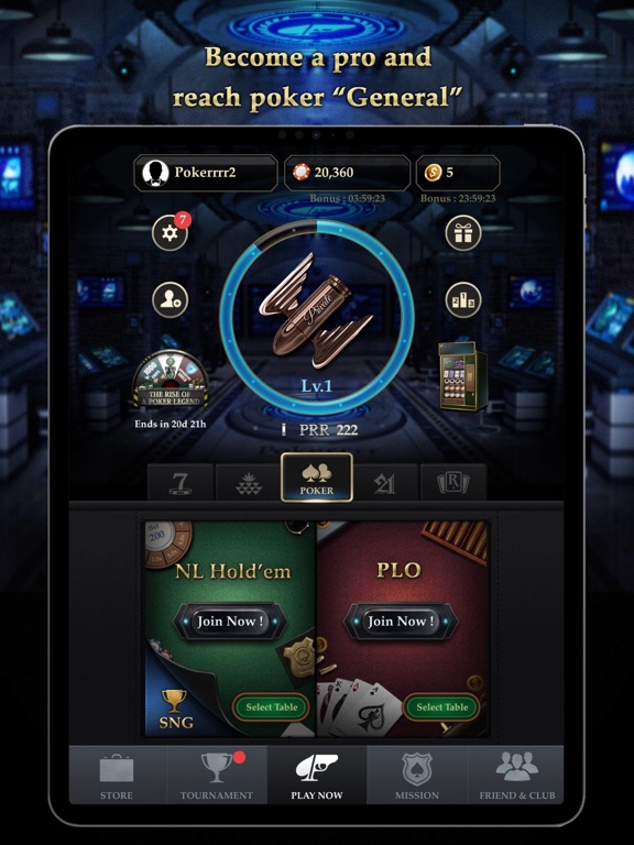 Pokerrrr 2: Texas Holdem Poker iPad app afbeelding 4