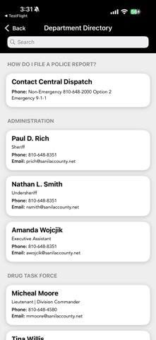 Sanilac County Sheriffs Office Screenshot 2 of 3