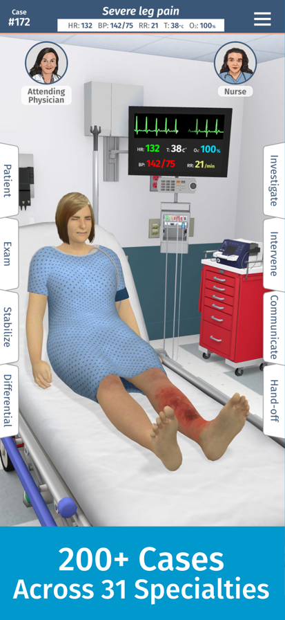 Full Code Medical Simulation Screenshots