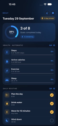 VitalStreak: Health & Routine screenshot 1