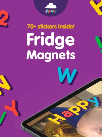 Fridge Magnet Words Ibbleobble iPad screenshot