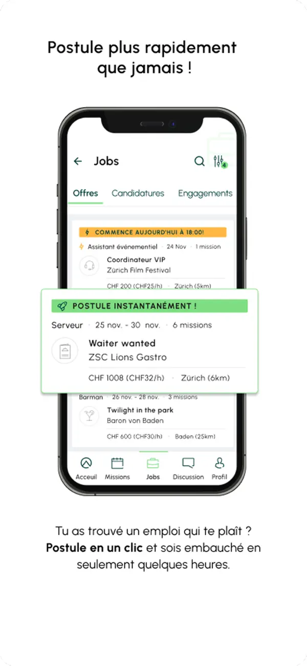 Screenshot #2 pour Adia - jobs temporaire