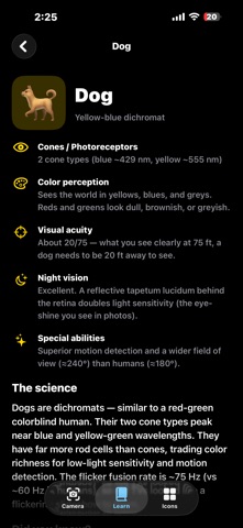 Animal Eye Sight iPhone screenshot