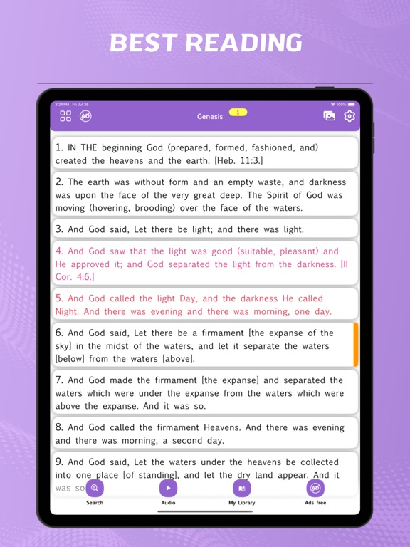 Screenshot #5 pour Amplified Bible - offline