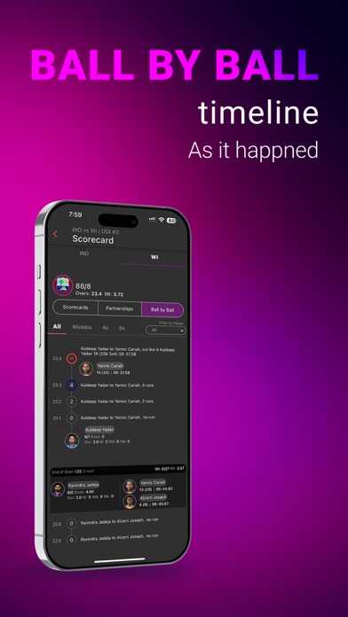 LIVE cricket scores scoreblox Screenshot