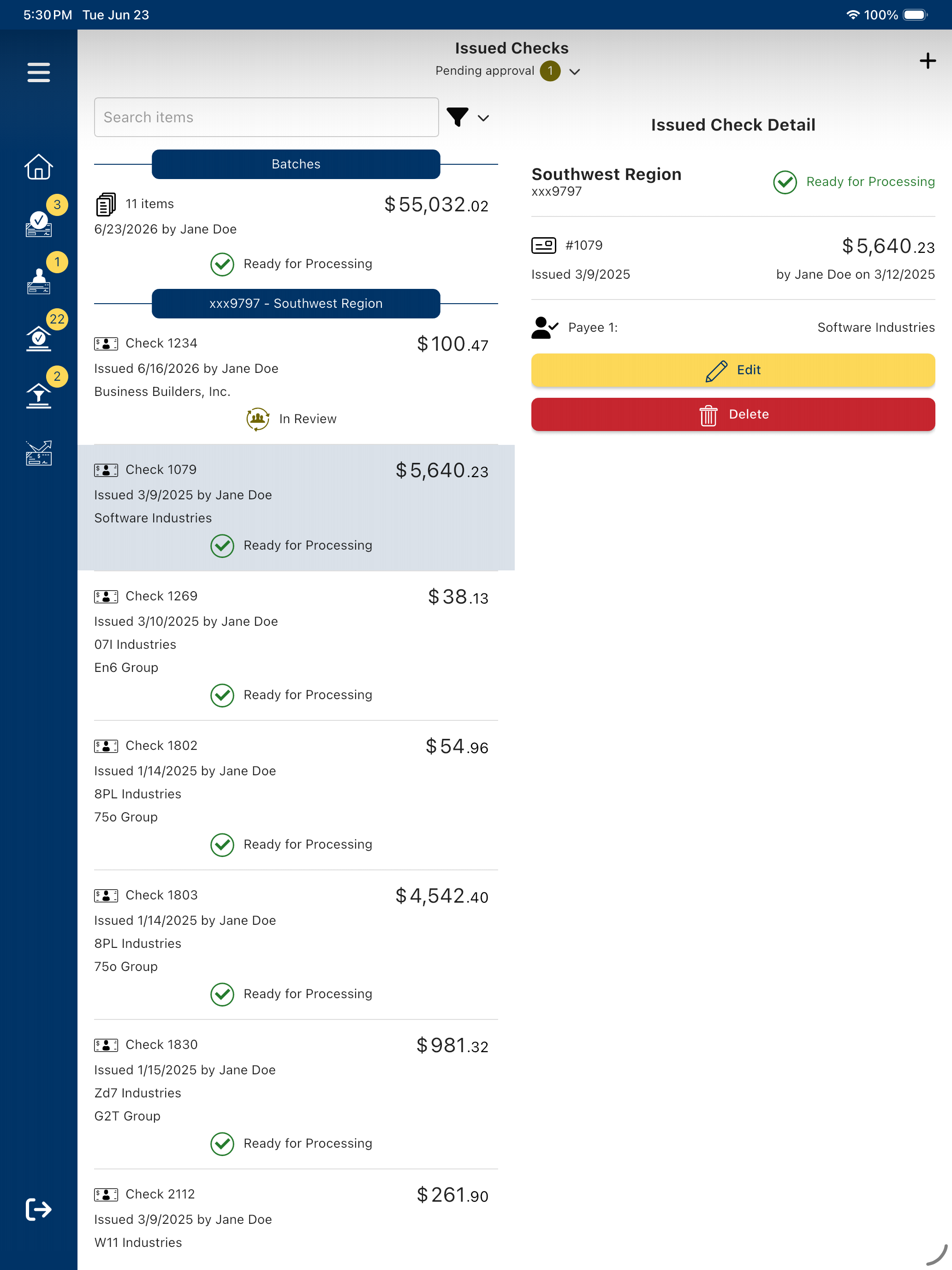 Nevada State Bank Positive Pay screenshot 11