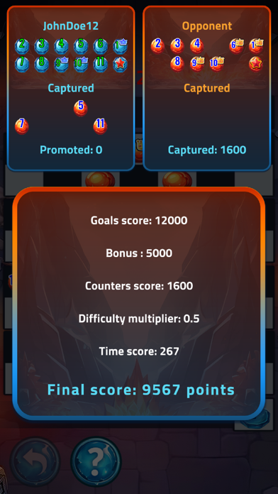 Fire n Ice Strategy Board Game Screenshot