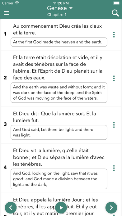 La Bible Darby en français Screenshot