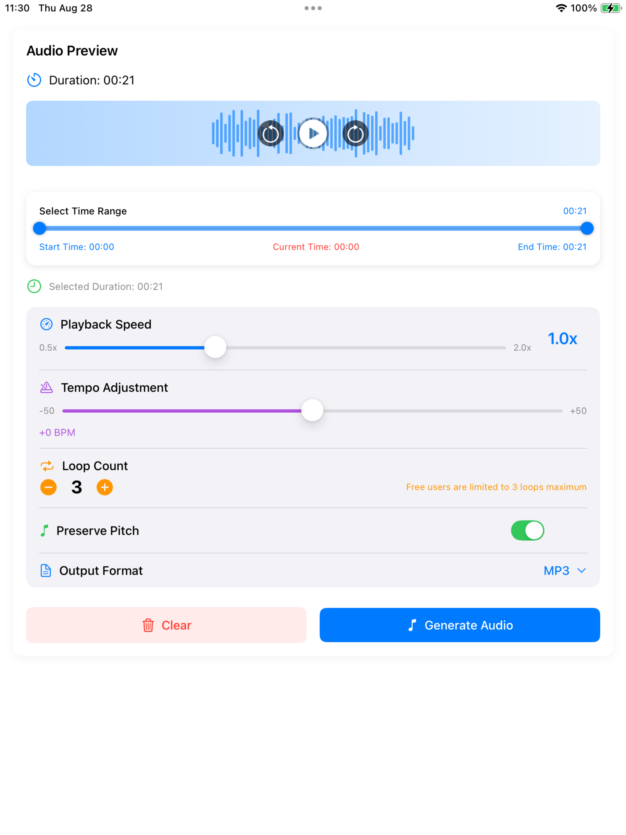 Audio Music Speed Changer ▶▶▶ screenshot 5