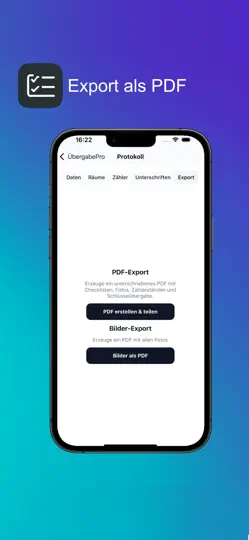 Screenshot von ÜbergabePro – Wohnungsübergabe auf dem iPhone 2