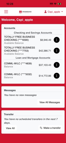 Crossroads Bank Mobile Screenshot 2 of 6