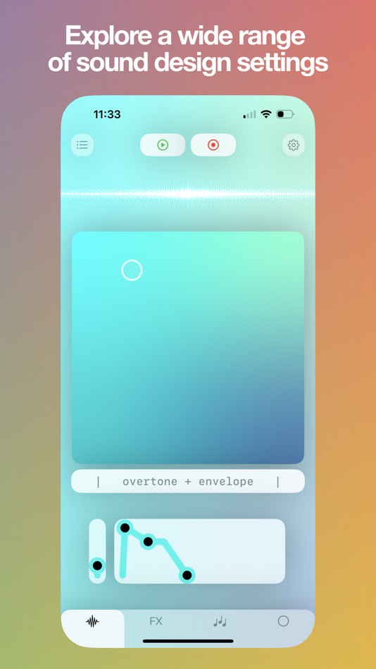#3. Gradient Synth (iOS) 由: Corey Lofthus