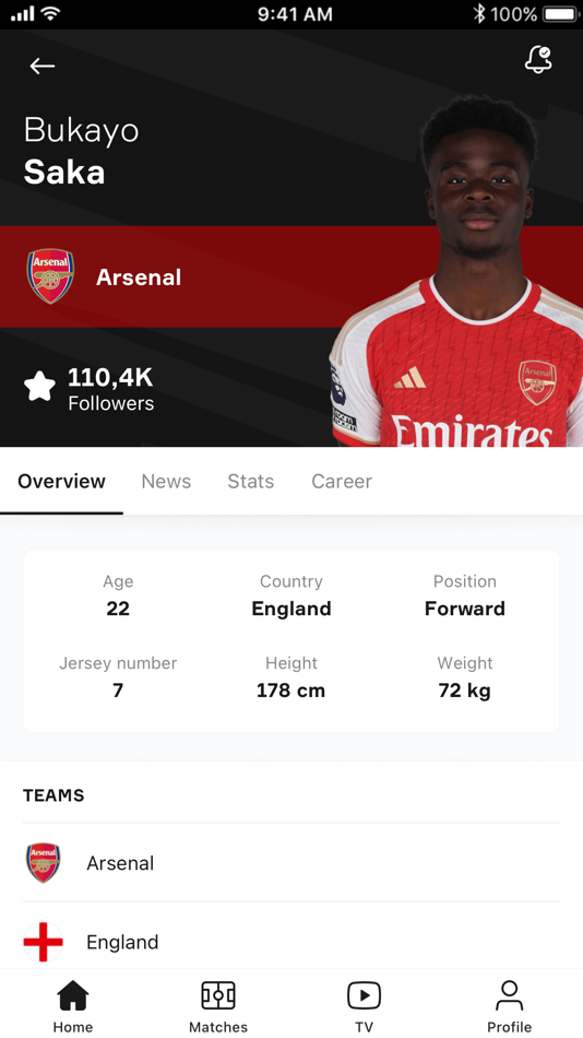 #9. OneFootball: All Soccer Scores (iOS) By: Onefootball GmbH