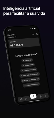 Max: Conta digital 100% por IA screenshot