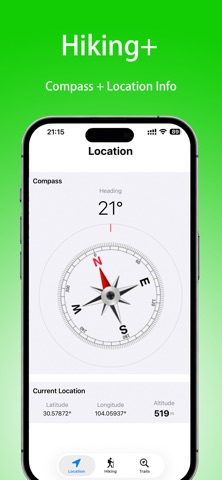 Hiking+ iPhone screenshot