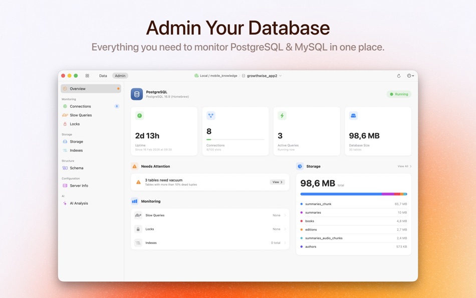 #5. TableAI - AI Database Client (macOS) Podle: Andrei Yakushau