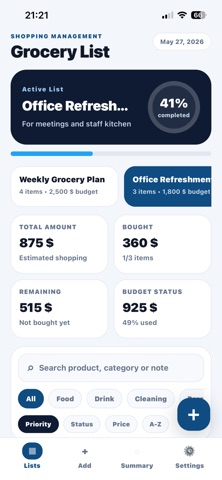 Grocery-List PRO Screenshot 1 of 9
