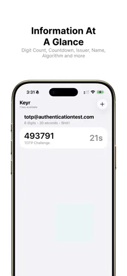 Captura de pantalla de Keyr en iPhone 4