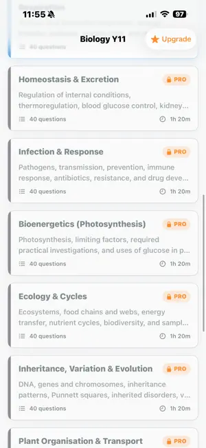 Biology Y11 screenshot 4