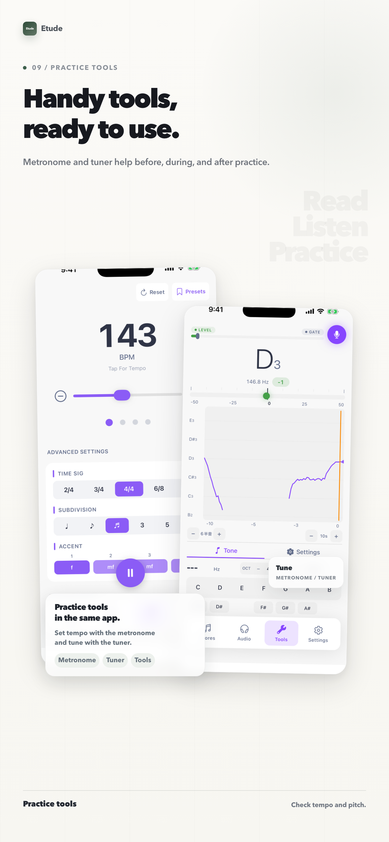 Etude - Sheet Music Player
