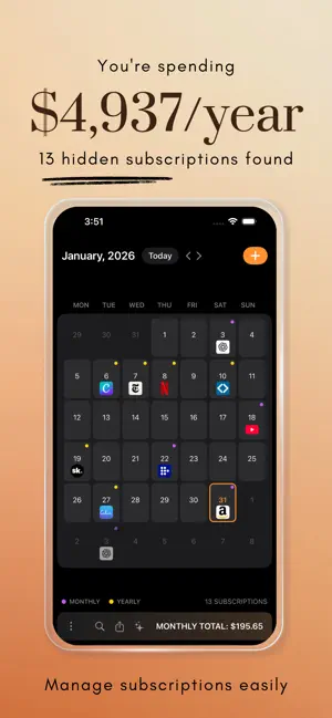 Subcut: Subscription Manager screenshot 2