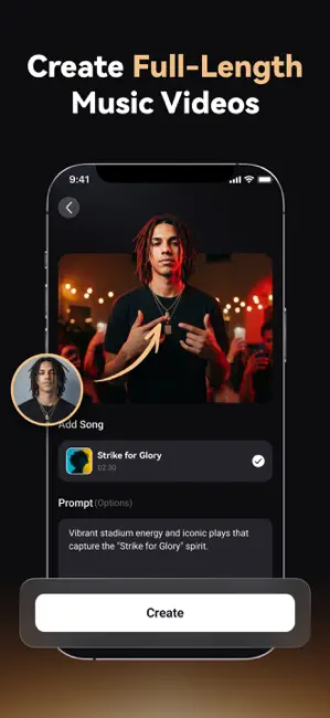 Rymo: Music To Video Tool iPhone screenshot 2