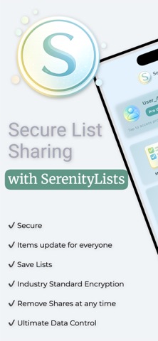 SerenityLists screenshot