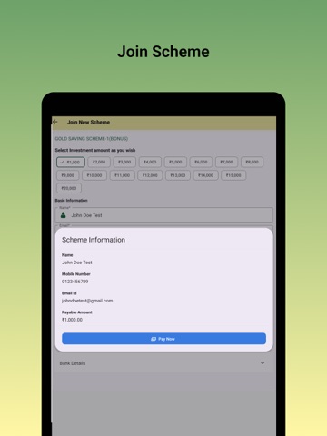 Sabarinathan Jewellers iPad screenshot