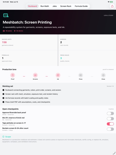 Meshbatch: Screen Printing screenshot 2