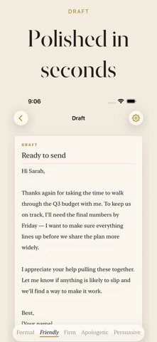 Email Draft: AI Writer Screenshot 2 of 4