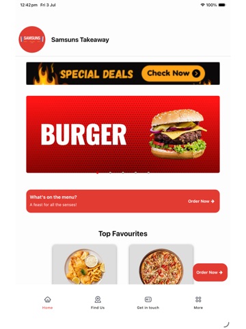 Samsuns Takeaway Edinburgh iPad screenshot
