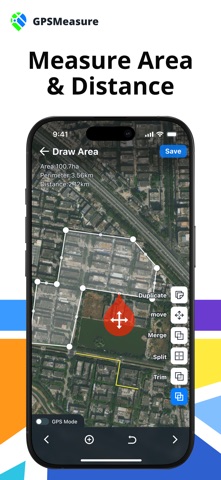GPS Area Measure:Land Survey+ iPhone screenshot