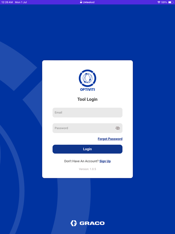 Optiviti iPad screenshot