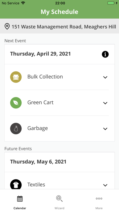 Eastern NS Waste Info Screenshot
