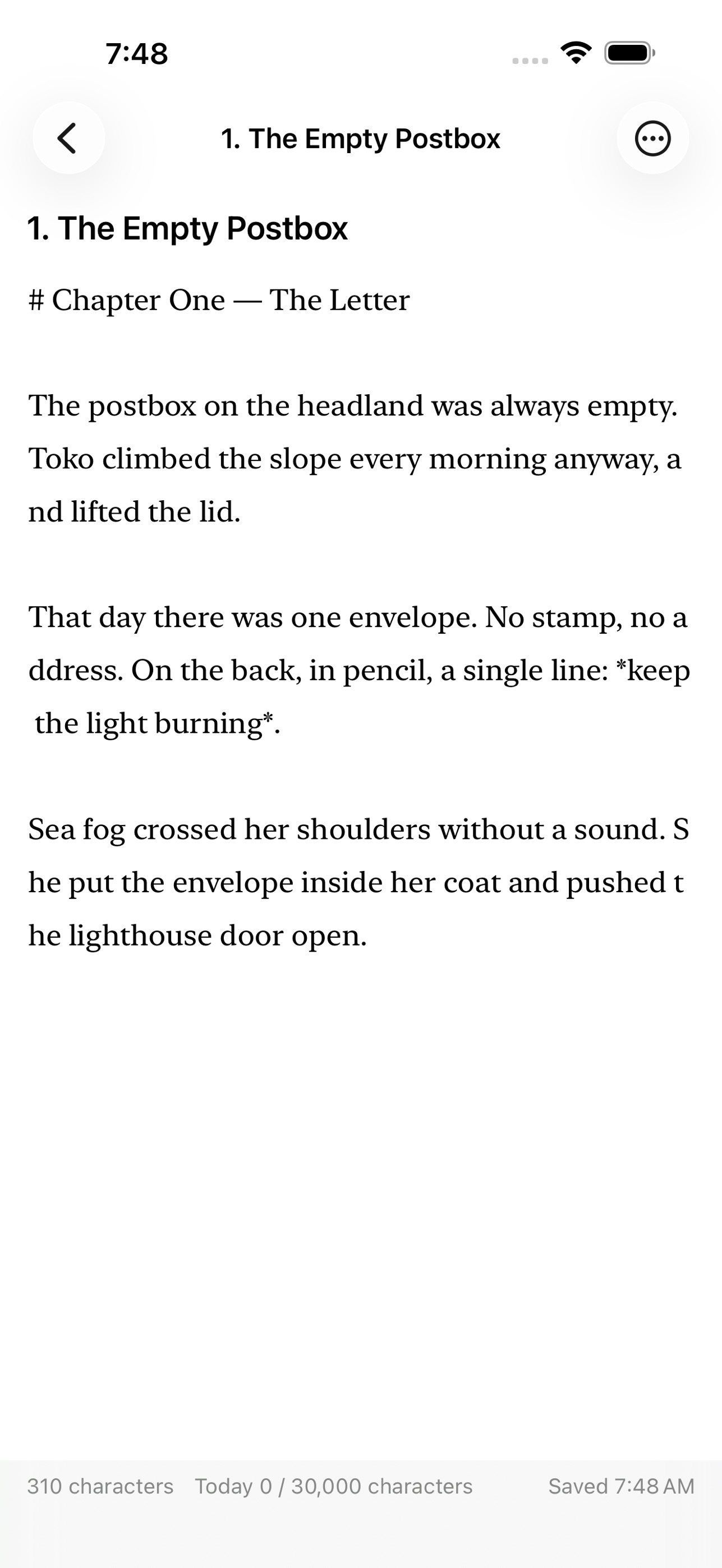 Screenshot 2 of Novel Binder