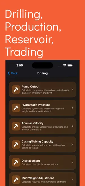 Oil & Gas Calculator : OilCalc screenshot 2
