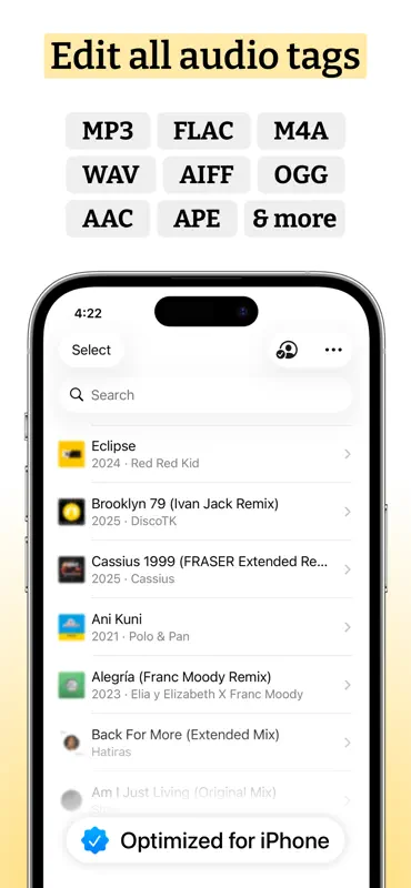 Audio Tag Editor - MP3 & ID3 screenshot 1 of 6
