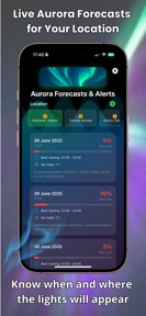 Aurora Forecast & Alerts screenshot