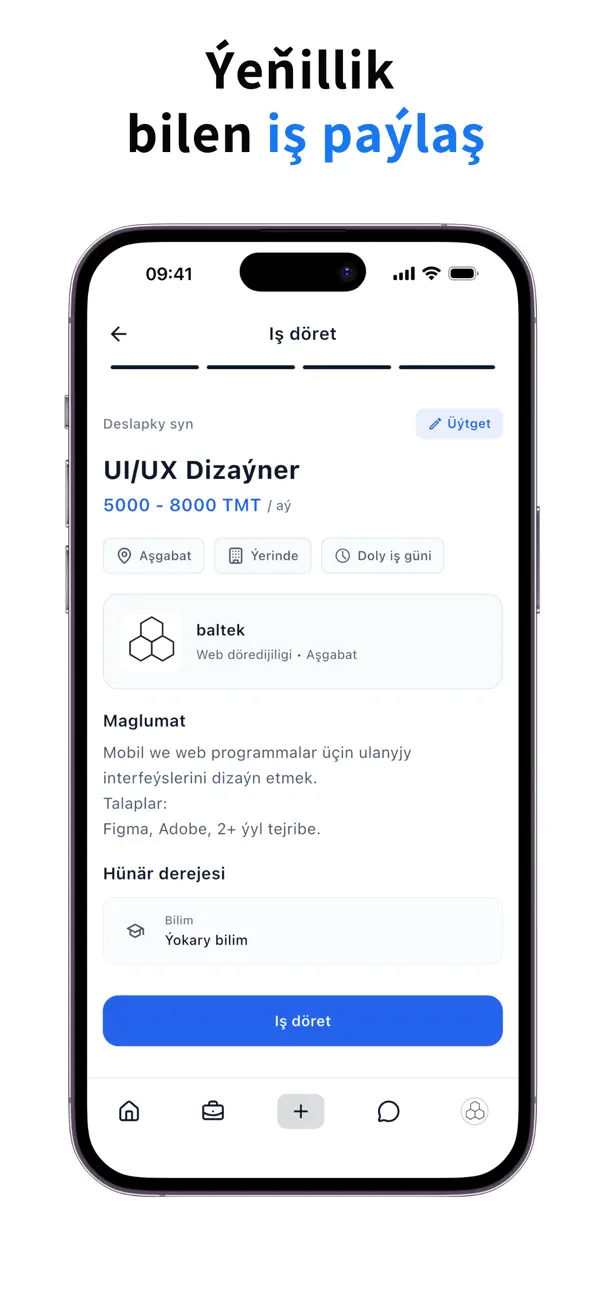 Screenshot #1 pour asman biznes: Işgär Tap