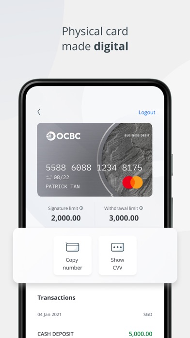OCBC Business Screenshot