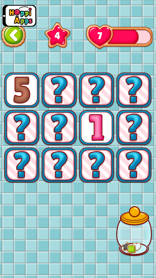 #3. Memory Cookies Match game (iOS) By: HoppiApps Inc.