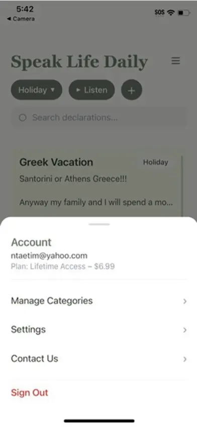 Speak Life Daily screenshot 2