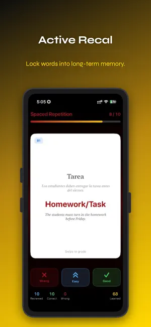 Spanish Flashcards - SRS screenshot 2